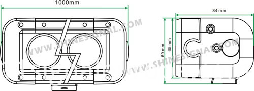 Auto Accessories LED Exterior Light (SC10-24 240W)